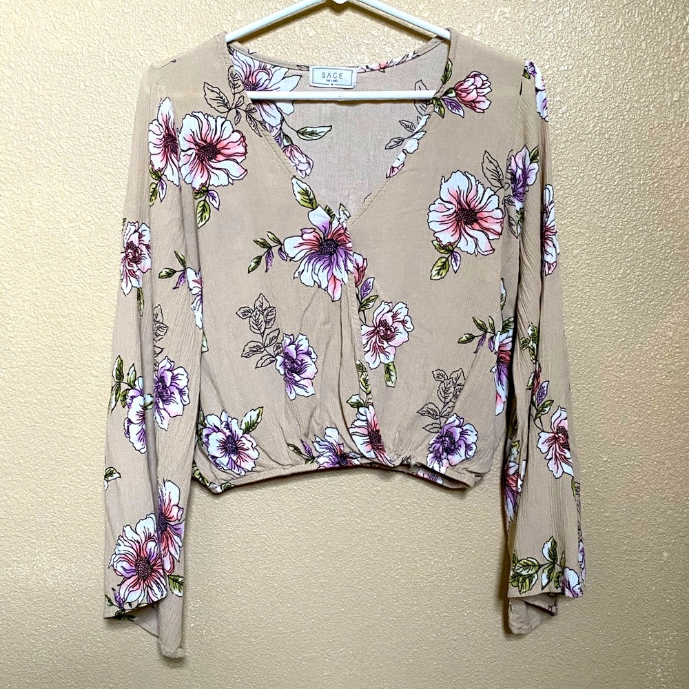 SAGE | Floral Blouse